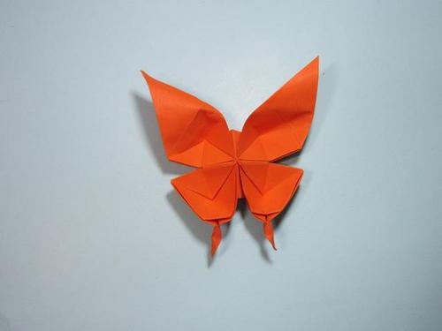 儿童手工折纸蝴蝶凤尾蝶的折法详细图解