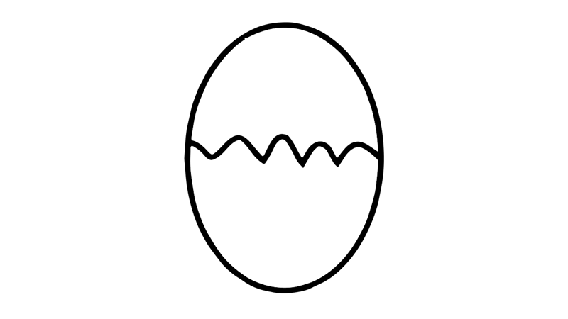 鸡蛋简笔画怎么画鸡蛋简笔画图片大全