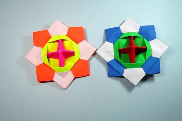 儿童手工折纸小玩具陀螺简单又漂亮的纸陀螺折法教程