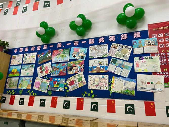 我们亲手制作的手抄报装饰教室给大家更好地了解巴基斯坦.