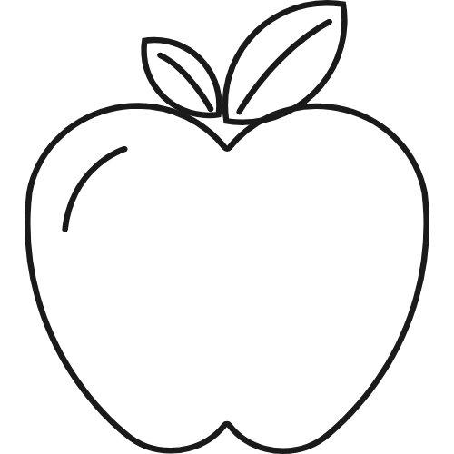苹果图案简笔画
