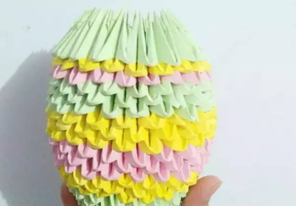 折纸笔筒三角形菠萝