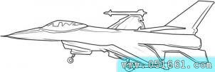 f16战斗机简笔画和步骤图