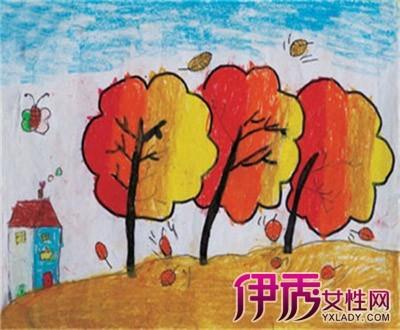 儿童简笔画秋天的图画