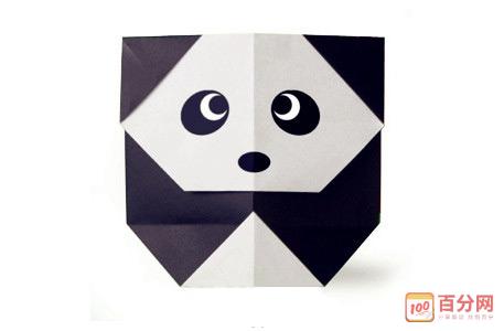 折纸熊猫方法步骤幼儿手工图解