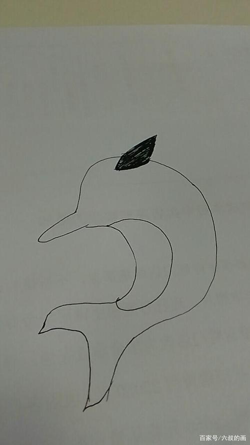 小海豚简笔画教程