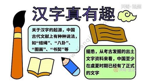 有关汉字的手抄报有关汉字的手抄报怎么画