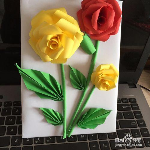 折纸玫瑰花创意