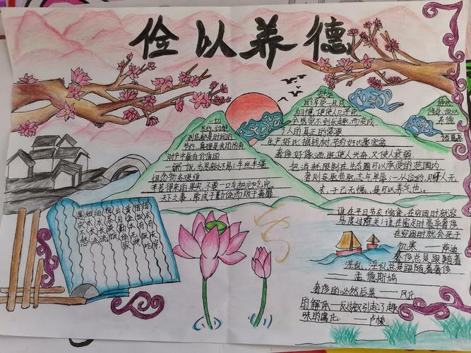 手抄报作品评比大赛 写美篇         同学们的作品大力弘扬了中华