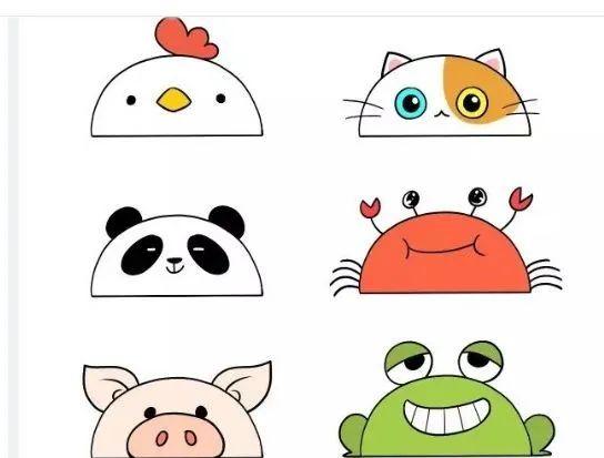 100种卡通可爱小动物简笔画