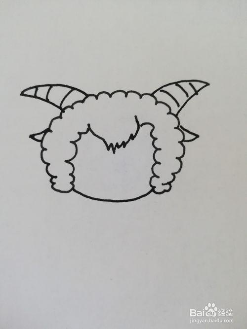 沸羊羊怎么画简单一点简笔画