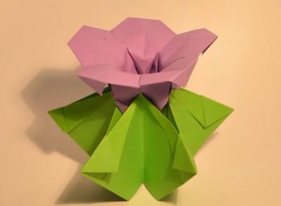 简单折纸花操作方法