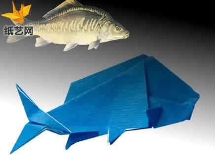 鱼类折纸大全鲤鱼手工折纸图解教程