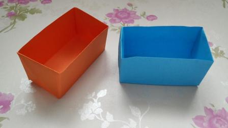 手工折纸diy如何折叠一个长方形纸盒子超级简单的纸盒子折纸