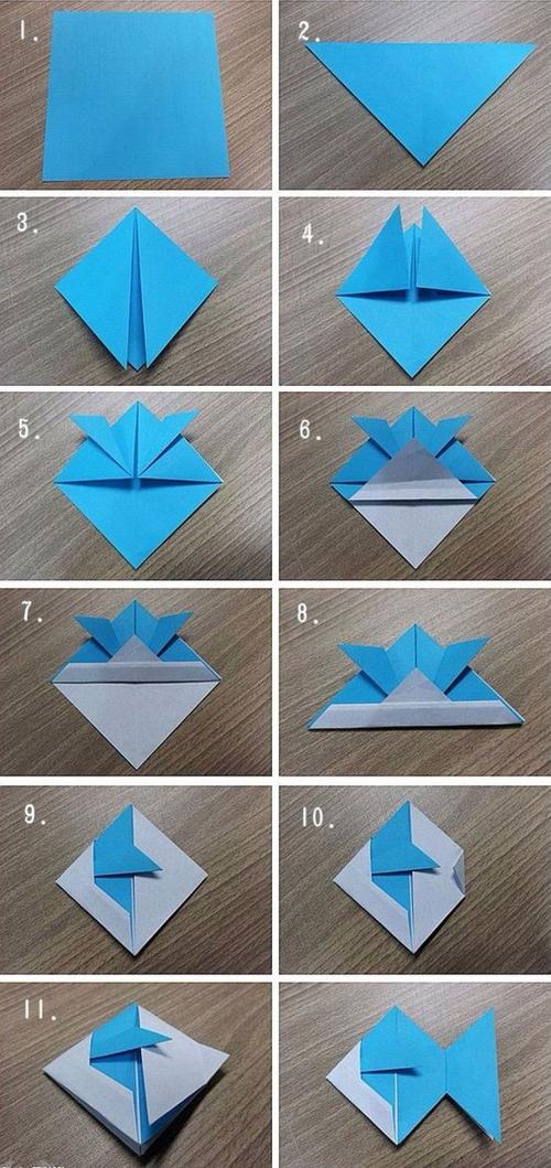 热带鱼折纸图解热带鱼折纸怎么折