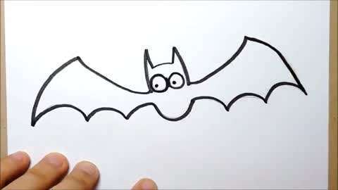 动物简笔画蝙蝠