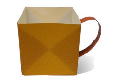 简单的手工折纸咖啡杯制作教程教你制作儿童折纸咖啡杯