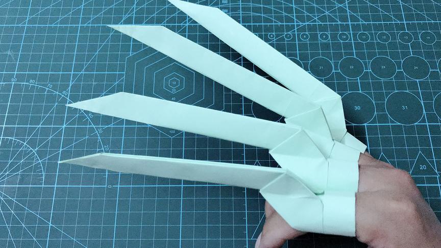 僵尸爪子的折纸方法
