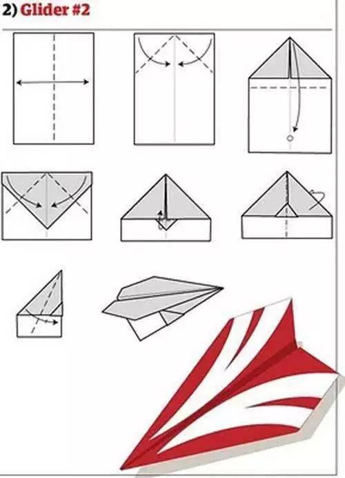 12种折折纸飞机详细教程满足小朋友放飞花样飞机的愿望