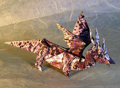 折纸恐龙之秀颚龙折纸图纸教程折纸图谱