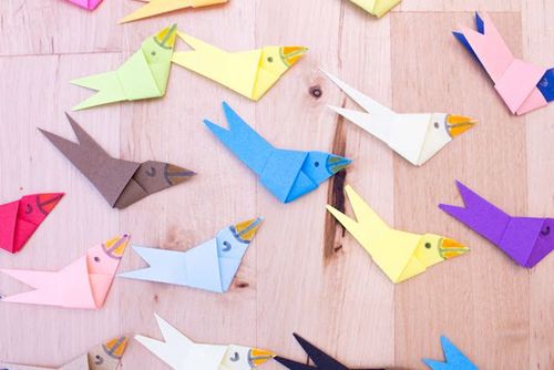 幼儿纸条手工怎么简单折纸小鸟步骤图解