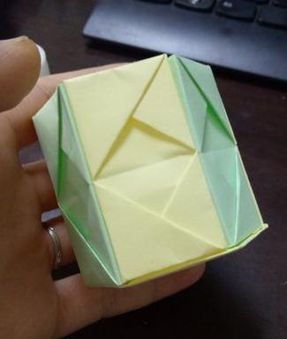 盒子的详细步骤六边形折纸礼盒手工折纸视频教程|六角形收纳盒的折法