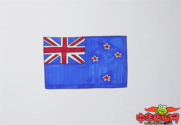 新西兰国旗简笔画