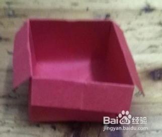 简单盒子也可以当成花盆手工折纸教程