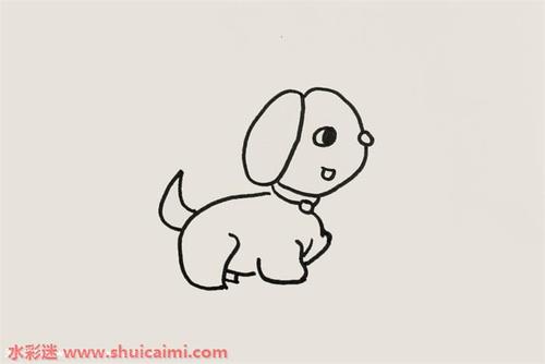 小狗怎么画小狗简笔画简单易画彩色