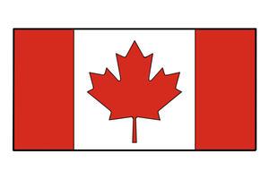 加拿大国旗简笔画步骤图