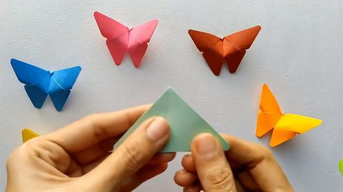 宝宝学折纸折纸基础篇折纸蝴蝶简易版小朋友喜欢的折纸玩具