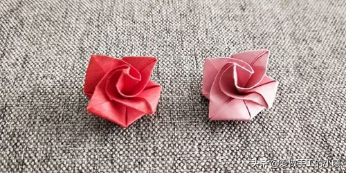 简单玫瑰花的折法最简单的玫瑰花折纸教程