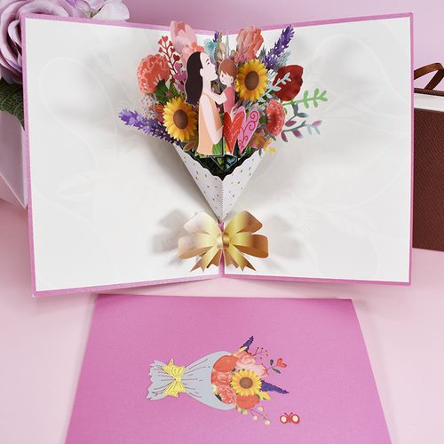 新款感恩母亲节立体贺卡送妈妈3d卡片创意个性生日礼物送母亲