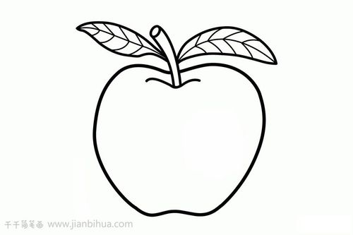 简单好画的苹果简笔画教程