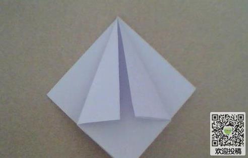 手工折纸钻石折法教程