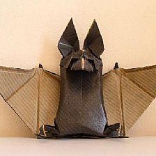 万圣节折纸蝙蝠大全之仿真折纸蝙蝠的折纸视频教程
