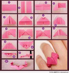 最简单的折纸戒指