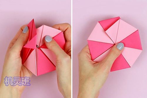 趣味折纸幼儿园螺旋棒棒糖的简单折法步骤图解