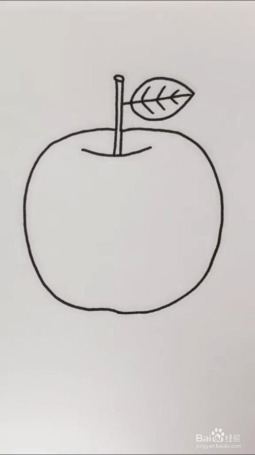 苹果的简笔画如何画