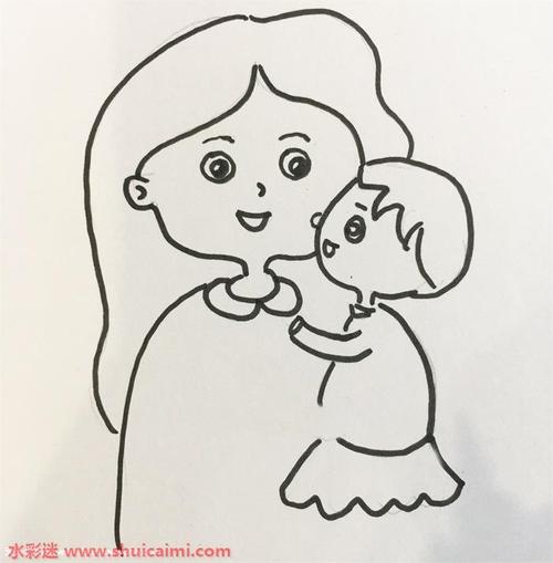 母亲节儿童画简笔画范画