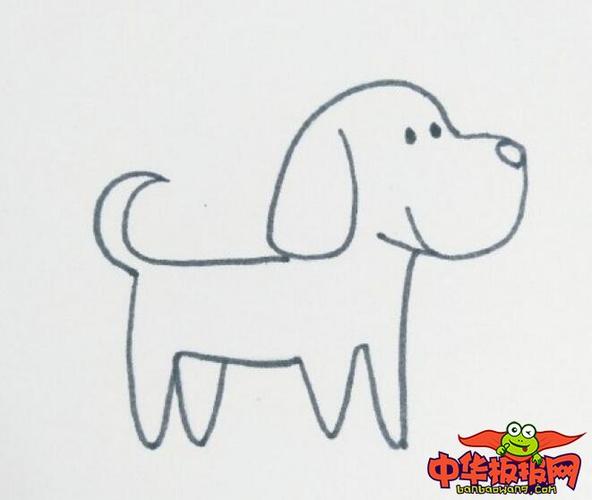 小狗怎么画简单又可爱小狗简笔画一步一步教