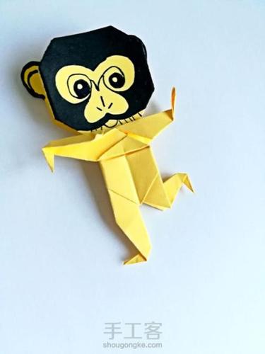 折纸会升高的猴子