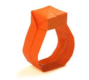 手工戒指教程折纸方法-戒指的折纸方法