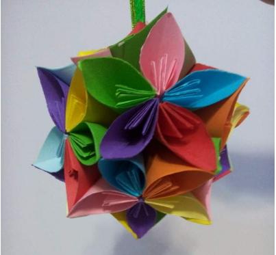 折纸剪纸图案大全折纸图案大全-教你折绣球花