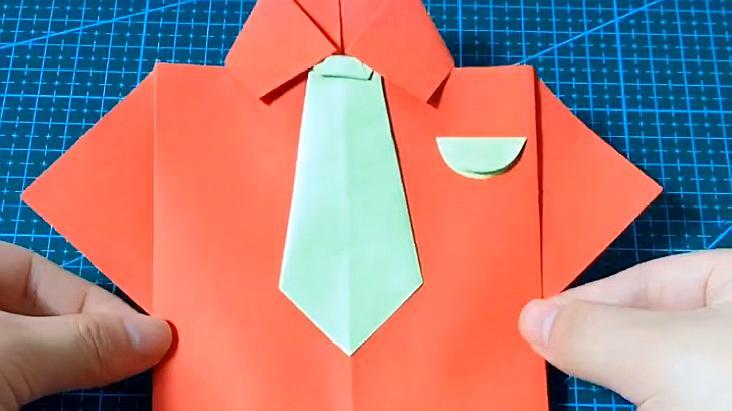 来源好看视频-手工折纸手绘立体父亲节贺卡 服务升级 2父亲节小礼物
