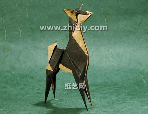折纸小鹿的手工制作教程