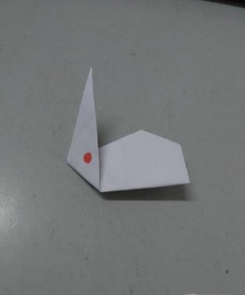 儿童简易折纸小兔子第二种折法
