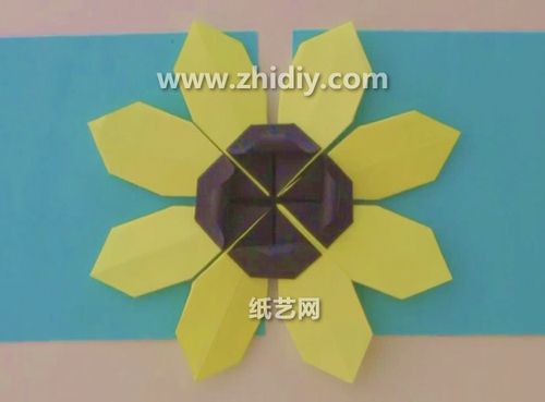 折纸花大全教你如何折太阳花的简单手工折纸花制作教程