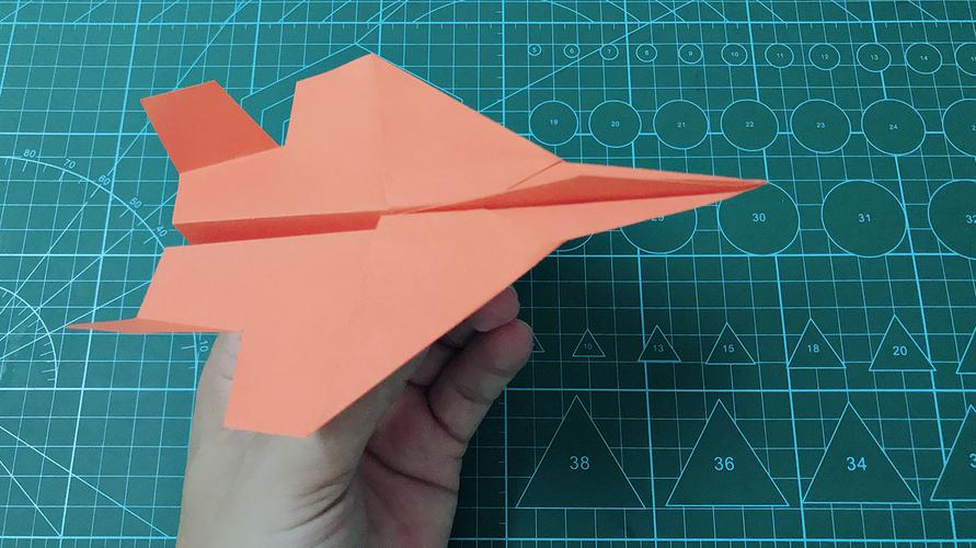 这才是纸飞机中的战斗机f15飞机折纸飞得又高又远