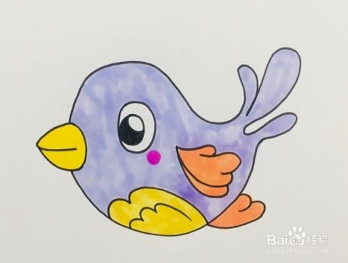 简笔画系列-怎么画可爱的小鸟